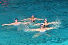 Artistic Swimming  Wheaton College Artistic Swimming vs the University of Incarnate World. - Photo By: KEITH NORDSTROM : Wheaton, Artistic Swimming